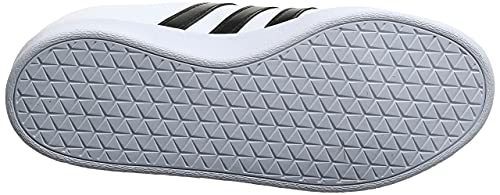Adidas VL Court 2.0 K, Zapatillas Unisex Niños, Blanco (Footwear White/Core Black/Footwear White 0), 35 EU