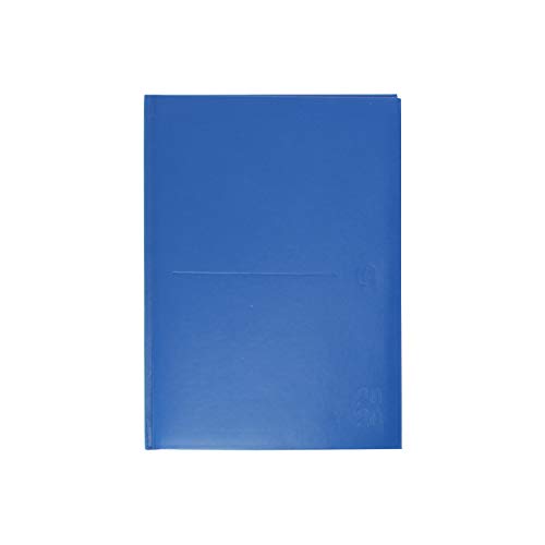 AGENDA ANUAL OXFORD CLASSIC A5 D/P castellano, cosida, tapas extraduras, azul - 22 x 3 cm