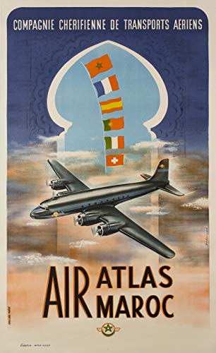 Air Marruecos Atlas - Póster de reproducción (50 x 70 cm, papel 300 gR-Venta del archivo digital HD posible)