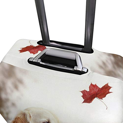 AJINGA One Autumn Leaf Wind Beautiful Dog Relax Travel Maleta Protectora para Equipaje de Viaje L 26-28 Pulgadas
