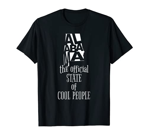 Alabama - Camisa con mapa oficial del Estado de Cool People Camiseta