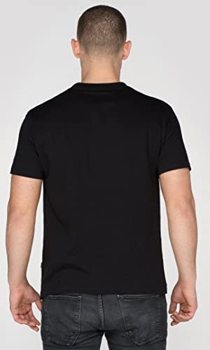 ALPHA INDUSTRIES Basic T-Shirt Camiseta, Negro (Black), X-Large para Hombre
