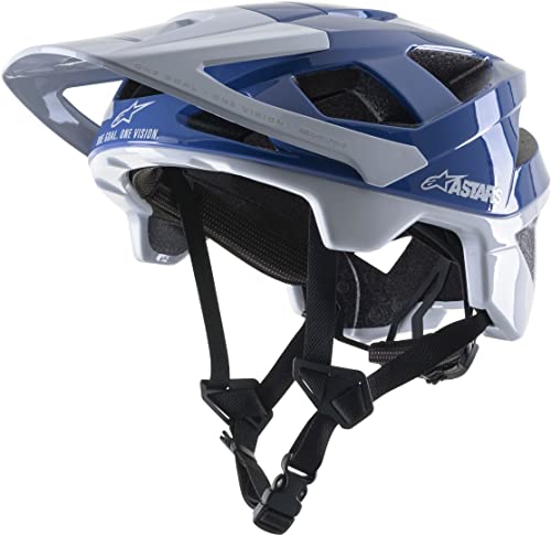 Alpinestars Vector Pro A1 Helmet Cascos, Unisex, Brillante Mid Blue/Ligh, L