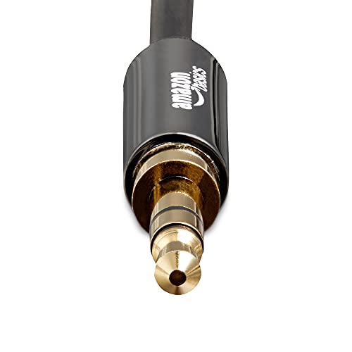 Amazon Basics-Cable de audio estéreo (conector macho de 3,5 mm a conector macho de 3,5 mm, 1,2 m)