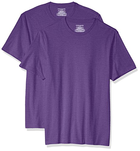 Amazon Essentials 2-Pack Slim-Fit Short-Sleeve Crewneck T-Shirt fashion-t-shirts, Púrpura (Purple Heather), US XXL (EU XXXL-4XL)