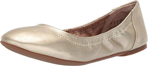Amazon Essentials Belice Ballet Flat Zapatos Bailarinas,Dorado, 40.5 EU