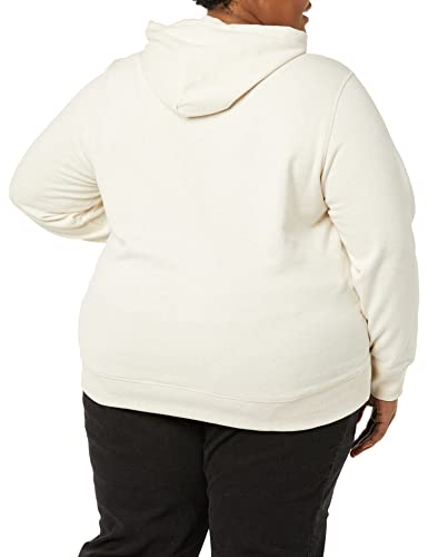 Amazon Essentials – Sudadera de tejido de rizo francés con capucha y forro polar para mujer, Beige (Oatmeal Heather), US S (EU S - M)