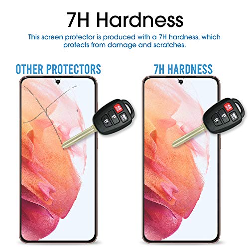 amFilm (2 Piezas) Protector Pantalla para Samsung Galaxy S21 5G (6.2"), Híbrido (Fácil Instalación) Film Protector de Pantalla Compatible con Sensores Táctiles (2021)