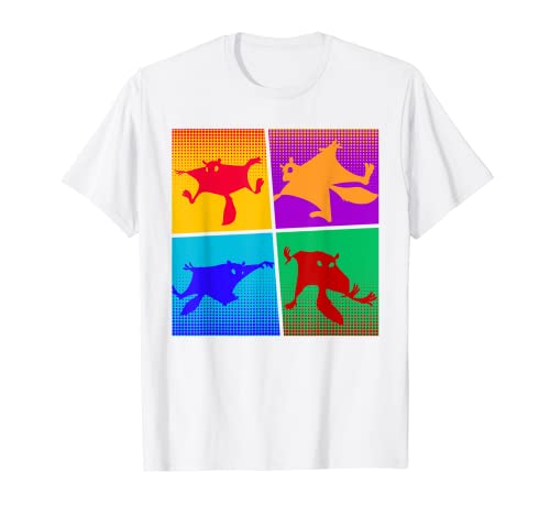 Animal Australiano Carino Pop Art Petaurus Breviceps Camiseta