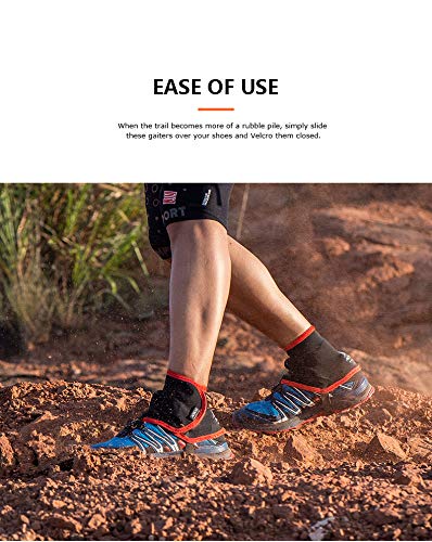 AONIJIER Fundas protectoras a prueba de arena para zapatos de triatlón, maratón, senderismo, reflectante, envío de pares, color, talla Small