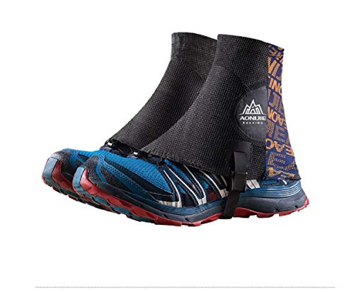 AONIJIER Fundas protectoras a prueba de arena para zapatos de triatlón, maratón, senderismo, reflectante, envío de pares, color, talla Small