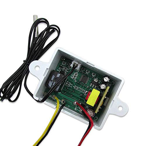 ARCELI Módulo Controlador de Temperatura LED Digital, Interruptor de termostato XH-W3001 con sonda Impermeable, termostato de enfriamiento de calefacción programable (12V 10A 120W)
