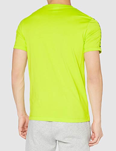 ARENA Team Camiseta de Manga Corta, Hombre, Amarillo (Soft Green/Soft Green/Ash Grey), L