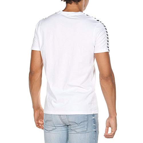 ARENA Team Camiseta de Manga Corta, Hombre, Blanco (White/White/Black), L