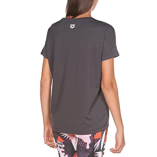 ARENA W S/S Camiseta Mujer Gym Short Sleeve, Asphalt, XS