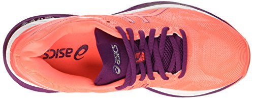 Asics Gel-Nimbus 19, Zapatillas de running Para Mujer, Naranja (Flash Coral/Dark Purple/White), 37 EU