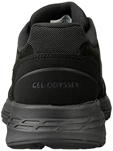 Asics Gel-Odyssey, Walking Shoe Mujer, Negro, 37 EU