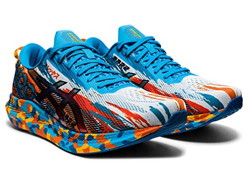 ASICS Men's Noosa Tri 13 Running Shoes, 12M, Digital Aqua/Marigold Orange