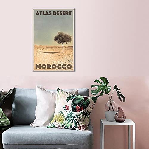 Atlas Desert Marruecos Vintage Viaje Poster Canvas Art Poster Picture Gift Decor Art Painting Posters Moderno Familia Oficina Dormitorio Decorativo