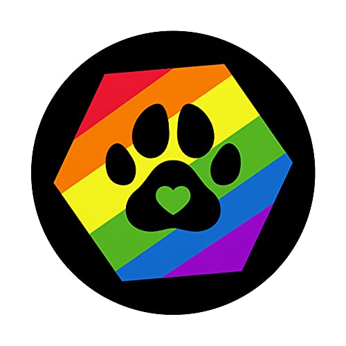 Bandera de arco iris furry Fandom LGBTQ PopSockets PopGrip Intercambiable