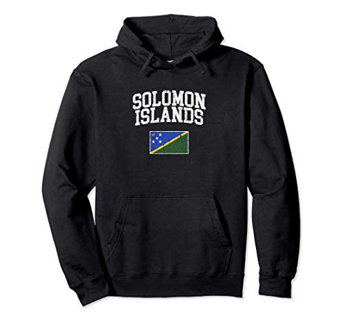 Bandera de Islas Salomón Vintage Salomón orígenes Sudadera con Capucha