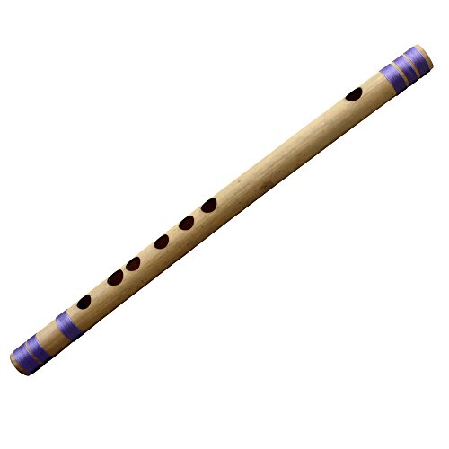 Bansuri indio transversal de bambú flauta (Tono F#) principiantes/profesional instrumento de viento musical 33 CM