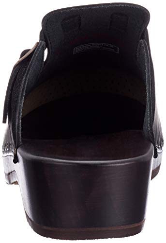 Berkemann Riemen Toeffler 402 - Zuecos Unisex, Color Negro, Talla 38