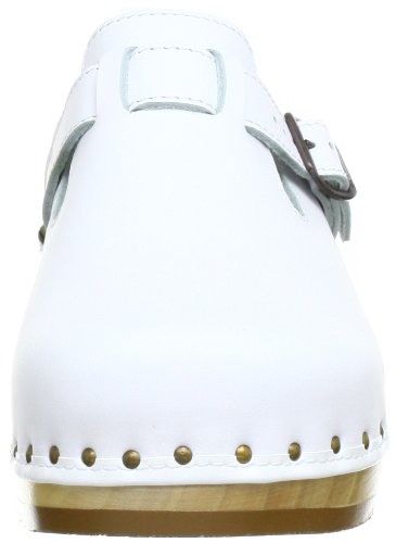 Berkemann Riemen-Toeffler, Zuecos Unisex Adulto, Blanco, 43 1/3 EU