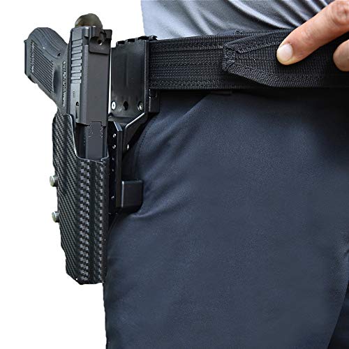 Black Scorpion Outdoor Gear Cinturón profesional de competición resistente para IPSC, USPSA, 3 disparos de pistolas, tamaño mediano