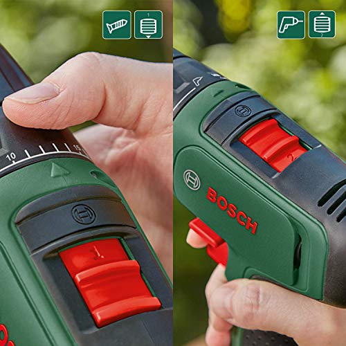 Bosch taladro/atornillador a batería EasyDrill 1200 (batería de 2,0 Ah, sistema de 12 V, juego de brocas y puntas de atornillar, en funda blanda) - Amazon Edición