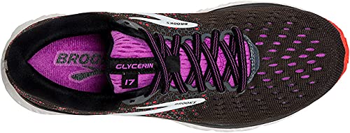 Brooks Glycerin 17, Zapatillas de Running, Negro (Black/Fiery Coral/Purple 059), 35.5 EU
