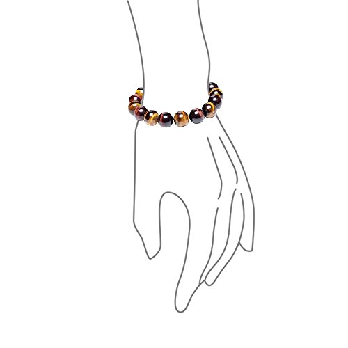 Brown Tiger Eye Round Beads Shamballa Inspirado pulsera para mujeres negro cordón cadena ajustable