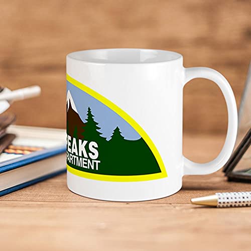 CafePress Twin Peaks Sheriff Department Taza, cerámica, Blanco, small