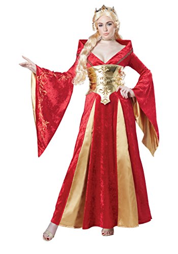 California Costumes 01589 Disfraz medieval/renacentista para adulto, rojo/dorado, XL