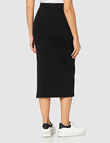 Calvin Klein Jeans Micro Monogram Knit Tube Skirt Falda, CK Black, 36 para Mujer
