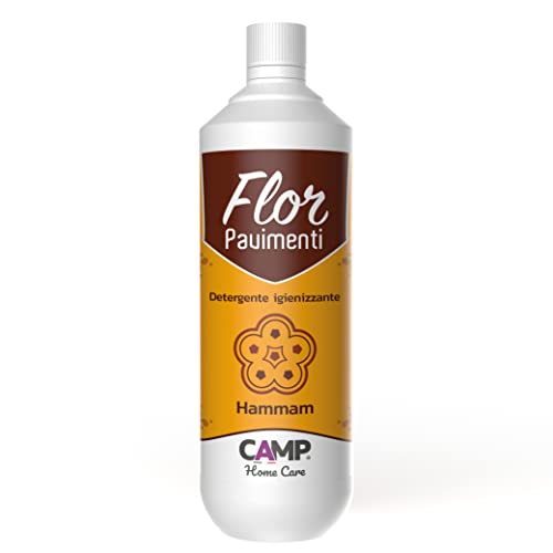 CAMP FLOR HAMMAM Limpiador Detergente Universal Concentrado Higienizante Para Piso, agradablemente perfumado con notas orientales, 1lt