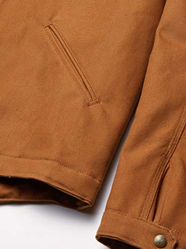Carhartt Men's Big Duck Detroit Jacket (Regular and Big & Tall Sizes), Brown, 3X-Large/Tall
