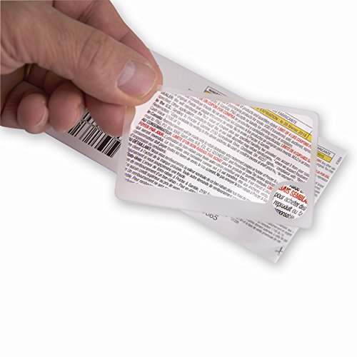 Carson WM-01 - Lupa de cartera de 2.5x/6x aumentos, transparente - Paquete de 2 unidades