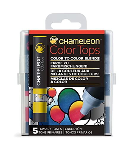 Chameleon Art Products - 5 Color Tops; Puntas de mezcla Chameleon; Tonos Primarios