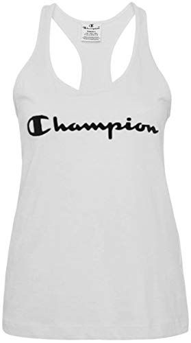 Champion - Camiseta Tank Top Sintético Mujer Color: WW001 Talla: S