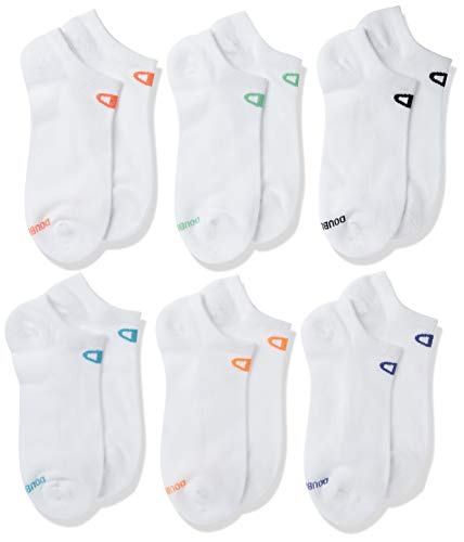 Champion Women's Double Dry 6-Pack Performance No Show Liner Socks,