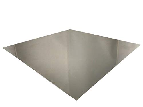 Chapa de acero inoxidable de 2 mm, V2 A K240, pulida 1.4301, plancha de acero inoxidable, se puede cortar a medida (personalizable), 1000mm x 700mm, 1