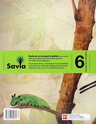 Ciencias de la naturaleza. 6 Primaria. Savia. Asturias - 9788467580075