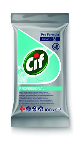 Cif Professional - Toallitas de limpieza multiusos (100 unidades, reutilizables)