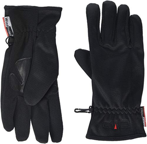 CMP Softshell Guantes, Hombre, Negro, Large