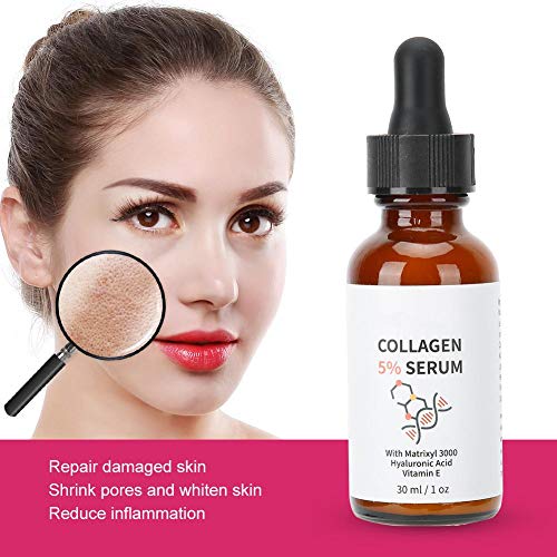 Colágeno Serum Colágeno 30ml, hidratante facial de piel para rostro y cuerpo con colágeno puro anti envejecimiento más elasticidad hidratante reafirmante, para todo tipo de pieles