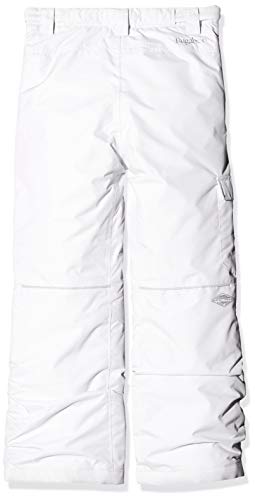 Columbia Pantalón de esquí impermeable para niños, Bugaboo II Pant, Nailon, Blanco, Talla L, 1806712