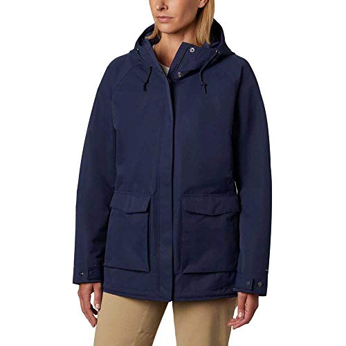 Columbia South Canyon, Chaqueta impermeable, Mujer, Azul oscuro (Nocturnal), L