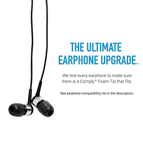 Comply T500 - Almohadillas de espuma (tamaño S, 3 pares, color negro) compatibles con auriculares: Sennheiser, Yamaha, Zune, Ultimate Ears, V-Moda, M-Audio, Digify