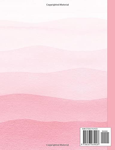 Composition Notebook: Pretty Pink Dip Dye College Ruled Notebook for Girls, Teens, Women and Students (Back to School and College)